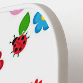 Vogels en bloemen lentstijd pickleball paddle (Links Detail)