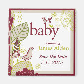 Vogels en bloemen magneet (Voorkant)