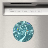 Vogels en bloemen magneet (Insitu (Vaatwasser))