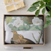 Vogels en bloemen Natuurlijk 15 x 20 inch weefselp Tissuepapier (Geschenk)