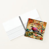 Vogels en bloemen notitieboek (Binnen)