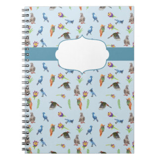 Vogels en bloemen notitieboek