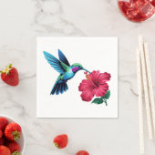 Vogels en bloemen servet (Insitu)