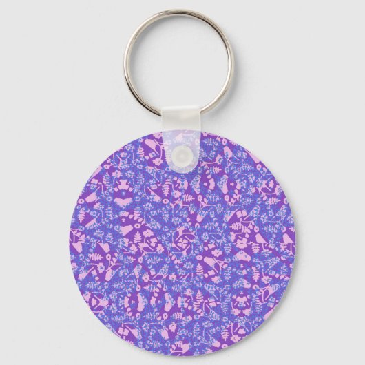 Vogels en bloemen sleutelhanger (Voorkant)