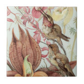 Vogels en bloemen tegeltje (Voorkant)