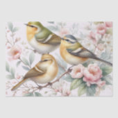 Vogels en bloemen tissuepapier (Voorkant)