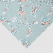 Vogels en bloemen tissuepapier (Detail)