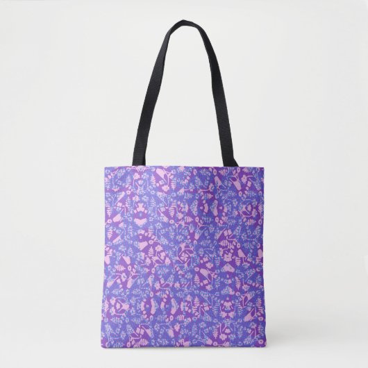 Vogels en bloemen tote bag (Voorkant)