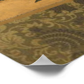 Vogels en bloemen van de vier seizoenen poster (Hoek)