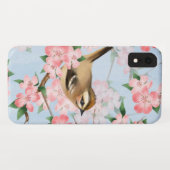 Vogels en bloemen. Veerlooppatroon Case-Mate iPhone Case (Achterkant (horizontaal))