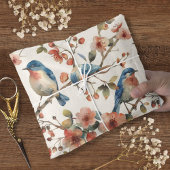 Vogels en Bloemen  Waterverf Tissuepapier