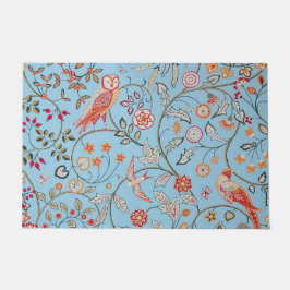 Vogels en bloemen, William Morris Deurmat