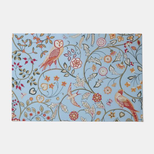 Vogels en bloemen, William Morris Deurmat (Voorkant)