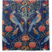 Vogels en bloemen, William Morris Douchegordijn (Voorkant)