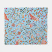 Vogels en bloemen, William Morris Fleece Deken (Voorkant (Horizontaal))