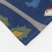 Vogels en bloemen, William Morris Fleece Deken (Hoek)