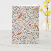 Vogels en bloemen, William Morris Kaart (Gele Bloem)