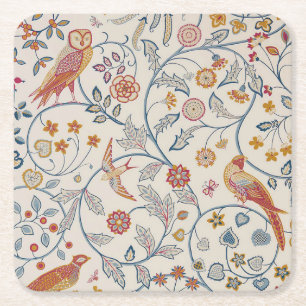 Vogels en bloemen, William Morris Kartonnen Onderzetters