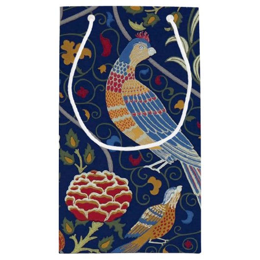 Vogels en bloemen, William Morris Klein Cadeauzakje (Achterkant)