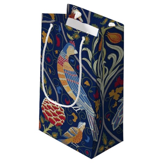 Vogels en bloemen, William Morris Klein Cadeauzakje (Achterkant Gekanteld)