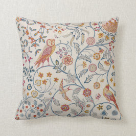 Vogels en bloemen, William Morris Kussen