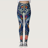 Vogels en bloemen, William Morris Leggings (Voorkant)