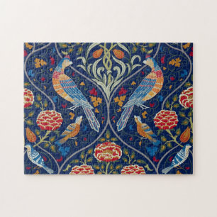 Vogels en bloemen, William Morris Legpuzzel