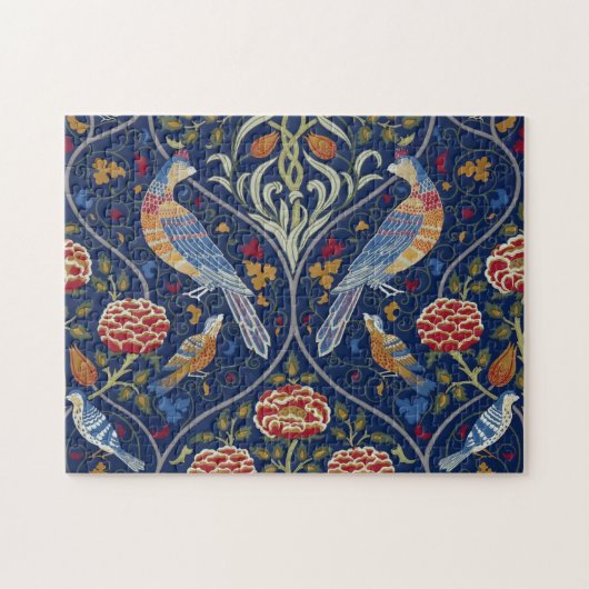 Vogels en bloemen, William Morris Legpuzzel (Horizontaal)