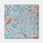 Vogels en bloemen, William Morris Magneet (Voorkant)