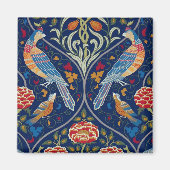 Vogels en bloemen, William Morris Magneet (Voorkant)