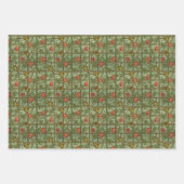 vogels en bloemen William Morris Pattern Inpakpapier Vel (Voorkant 2)