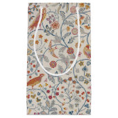 Vogels en bloemen, William Morris Small Gift Bag Klein Cadeauzakje (Voorkant)