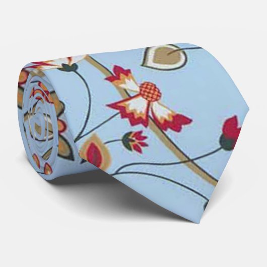 Vogels en bloemen, William Morris Stropdas (Opgerold)