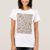 Vogels en bloemen, William Morris T-shirt (Voorkant)