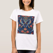 Vogels en bloemen, William Morris T-shirt (Voorkant)
