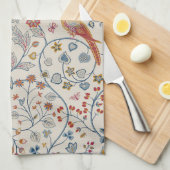 Vogels en bloemen, William Morris Theedoek (Quarter Fold)