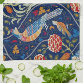 Vogels en bloemen, William Morris Theedoek (Gevouwen)