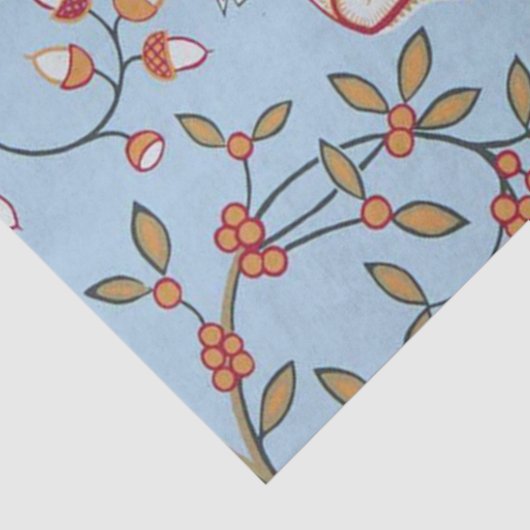 Vogels en bloemen, William Morris Tissuepapier (Detail)