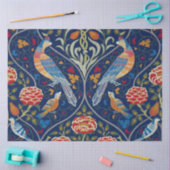 Vogels en bloemen, William Morris Tissuepapier (Craft)