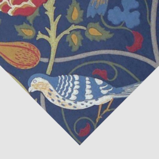 Vogels en bloemen, William Morris Tissuepapier (Detail)