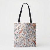 Vogels en bloemen, William Morris Tote Bag (Voorkant)