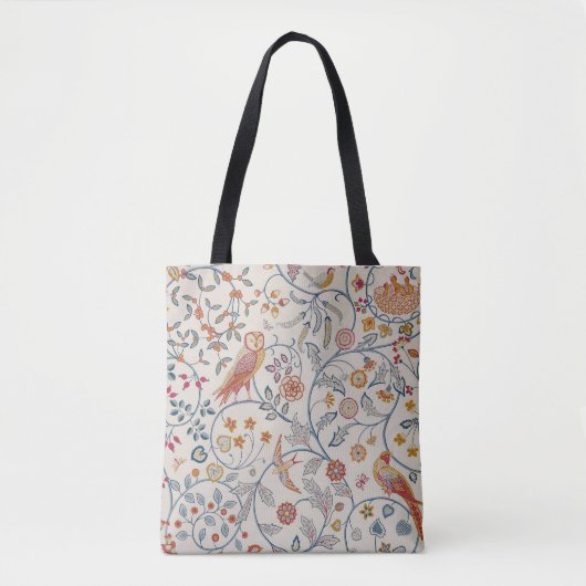 Vogels en bloemen, William Morris Tote Bag (Voorkant)