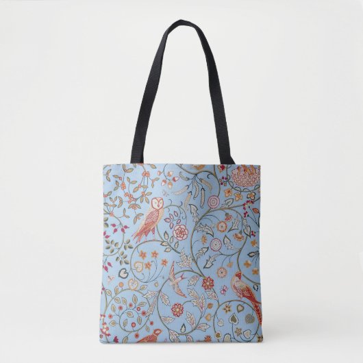 Vogels en bloemen, William Morris Tote Bag (Voorkant)