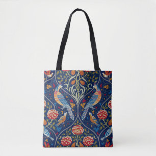 Vogels en bloemen, William Morris Tote Bag