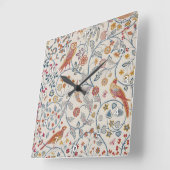 Vogels en bloemen, William Morris Vierkante Klok (Hoek)
