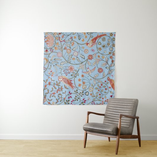 Vogels en bloemen, William Morris Wandkleed (In situ)