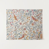 Vogels en bloemen, William Morris Wandkleed (Voorkant (horizontaal))