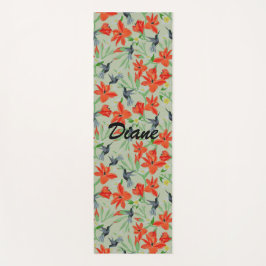 Vogels en bloemen yogamat