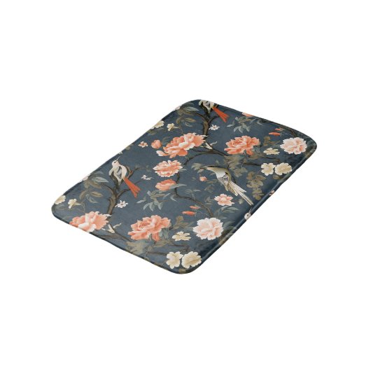 vogels en bloemenbadmat badmat (Gekanteld)