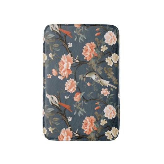 vogels en bloemenbadmat badmat (Voorkant Verticaal)